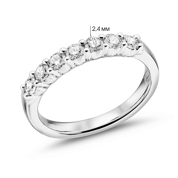 Золотое кольцо с бриллиантами (арт. К341419040б) – изображение 4