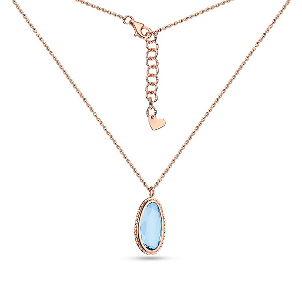 Золоте кольє з кварцом (арт. 351936Пкг) – зображення 2