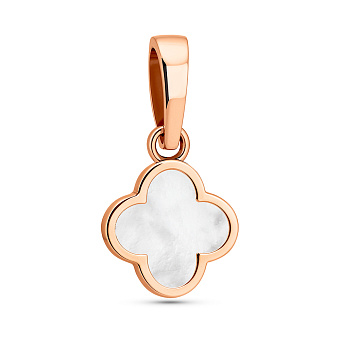 Кулон из красного золота с эмалью (арт. 441087еп)