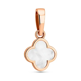 Кулон из красного золота с эмалью (арт. 441087еп)