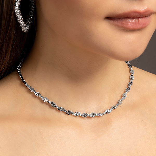 Кольє з білого золота Francelli (арт. 352939б) – зображення 3