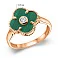 Кольцо из красного золота с малахитом (арт. 156306/15млх) – изображение 6
