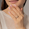 Золотое кольцо с дорожками из бриллиантов (арт. К011230050) – изображение 3