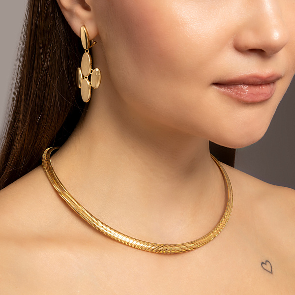 Золотое колье Francelli (арт. 352850ж) – изображение 2