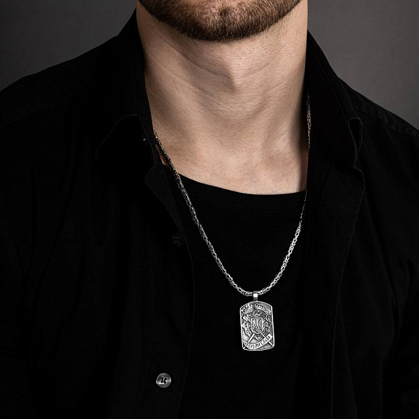 Серебряный подвес "Слава Україні" (арт. 7903/1857) – изображение 2