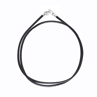 Фото Ювелирный шнурок с золотым замком (арт. 360027б)