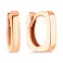 Золотые серьги без камней (арт. 109297/10) – изображение 1