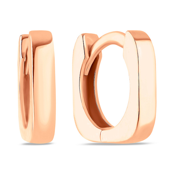 Золотые серьги без камней (арт. 109297/10) – изображение 1