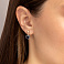 Серебряные серьги с авантюрином (арт. 7202/2300Авч) – изображение 2