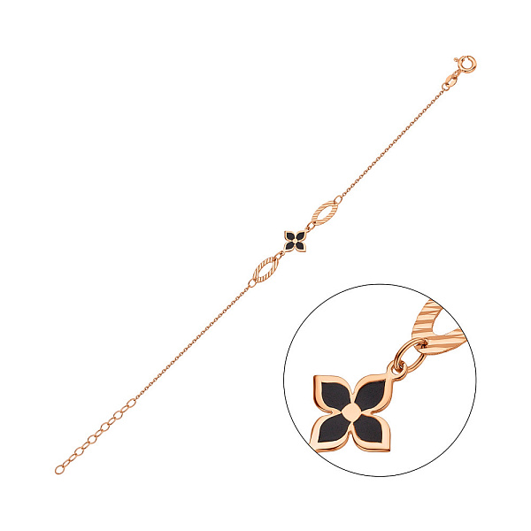 Золотий браслет з емаллю (арт. 326701еч) – зображення 1