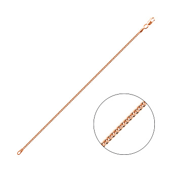 Браслет на ногу з червоного золота (арт. ц313503н)