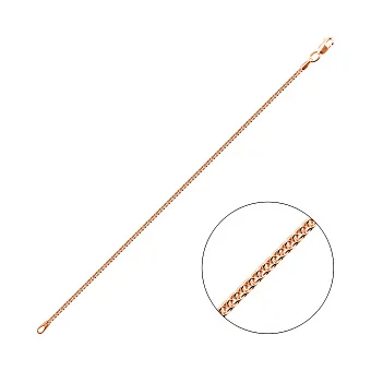 Браслет на ногу из красного золота (арт. ц313503н)