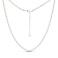 Серебряное колье с жемчугом (арт. 7507/2451жб) – изображение 1
