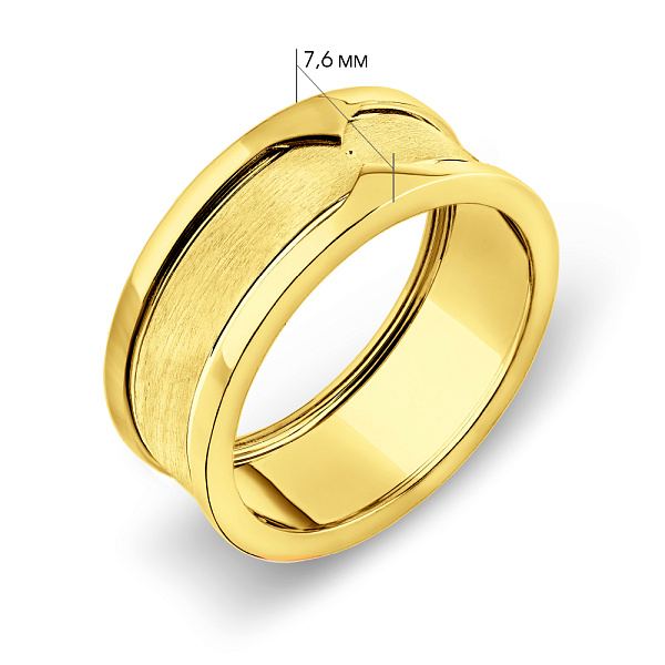 Каблучка з жовтого золота (арт. 155504ж) – зображення 2