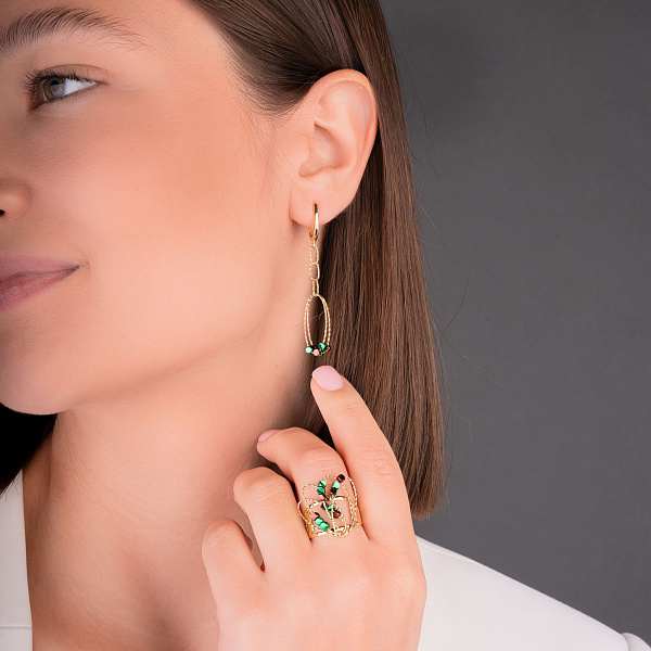 Кольцо из желтого золота Francelli (арт. 156125жзкр) – изображение 5