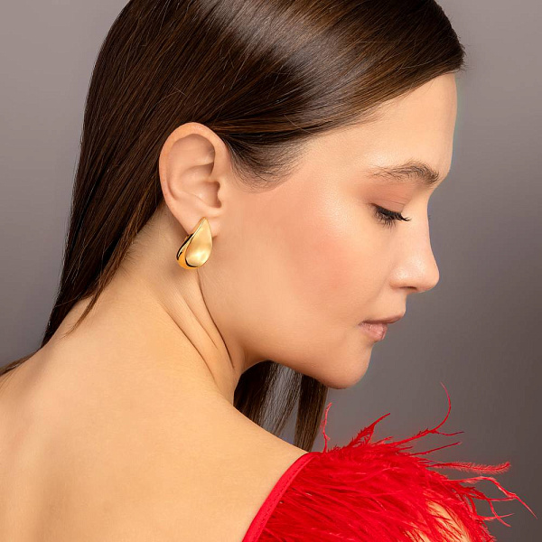 Золотые серьги Francelli (арт. е1091780ж) – изображение 3