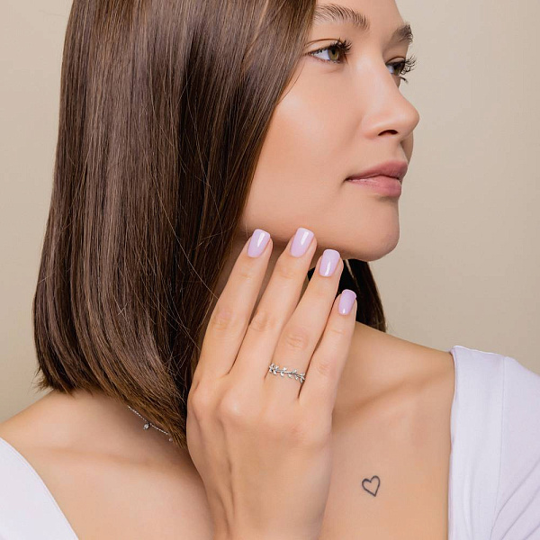 Золотое кольцо Веточка с бриллиантами (арт. К341581010б) – изображение 3