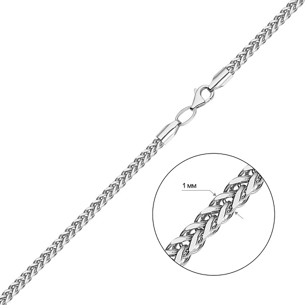 Золотий ланцюжок плетіння Колосок (арт. ц303505б) – зображення 2