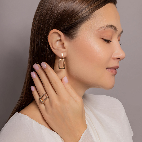 Массивное кольцо из красного золота (арт. 141328) – изображение 4