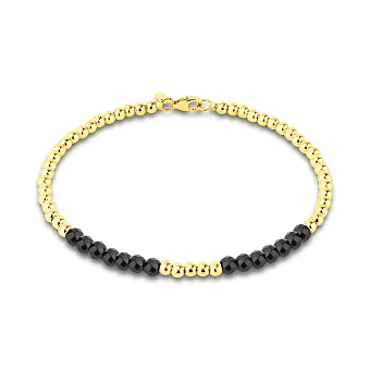 Золотой браслет с ониксом (арт. 3261061жо)