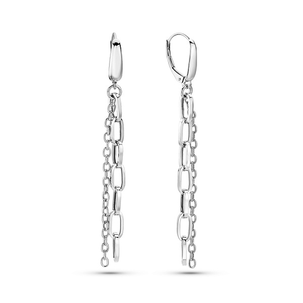 Сережки з білого золота Ланки (арт. 1091578б) – зображення 1