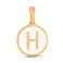 Золотой кулон Буква Н с эмалью (арт. 440965еп) – изображение 1
