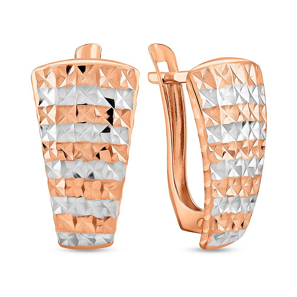 Золотые серьги без камней (арт. 120529) – изображение 1