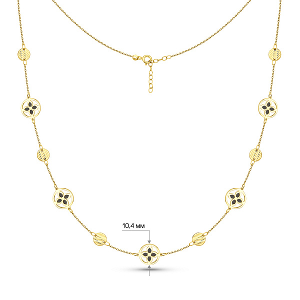 Кольє з жовтого золота (арт. 352647жеч) – зображення 3