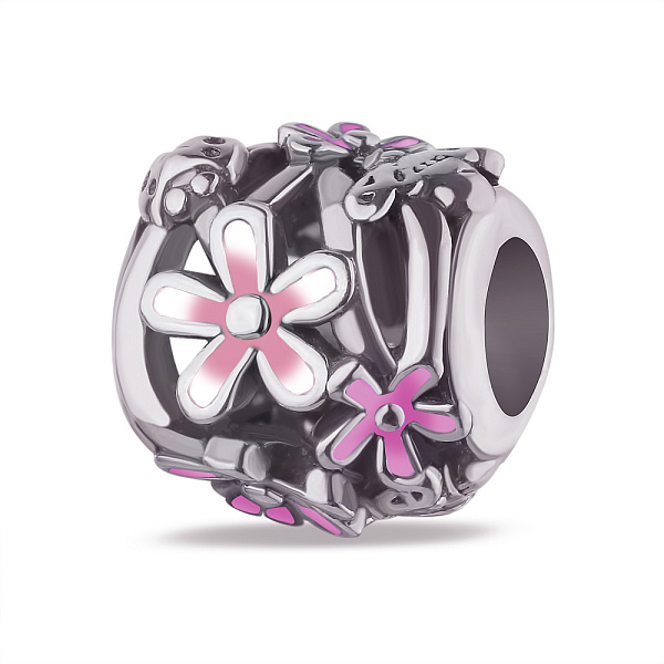 Серебряный шарм с разноцветной эмалью (арт. 7903/3365ефбр) – изображение 1