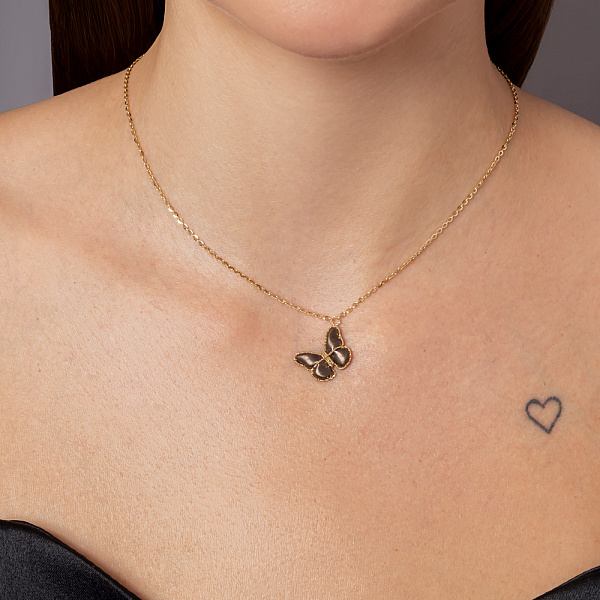 Золотое колье Francelli Бабочка (арт. 352361жкр) – изображение 3
