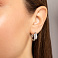 Золотые серьги с фианитами (арт. 1091587/20б) – изображение 2