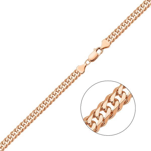 Цепочка из красного золота плетения Ромб (арт. ц303036п) – изображение 1