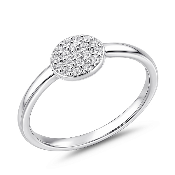 Серебряное кольцо с фианитами (арт. 7501/5089/6) – изображение 1