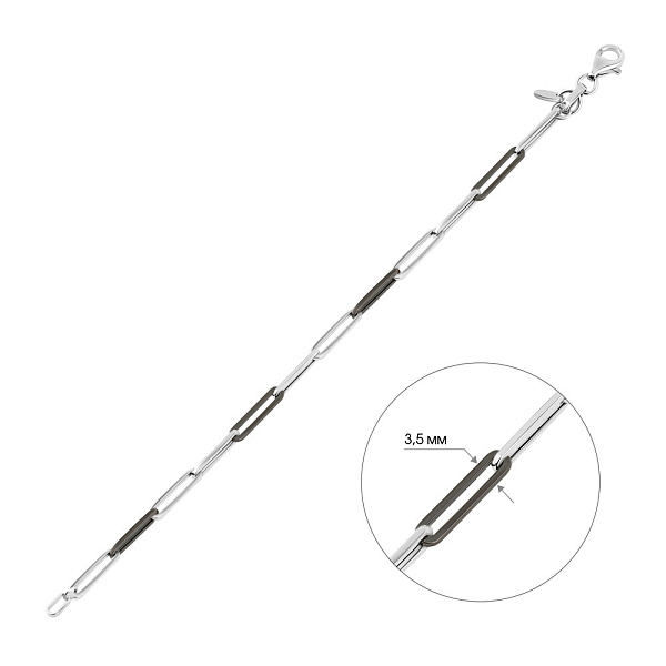 Золотой браслет Francelli с черным родированием (арт. 326445бч) – изображение 4