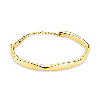 Жорсткий браслет Francelli з жовтого золота (арт. е323151ж)