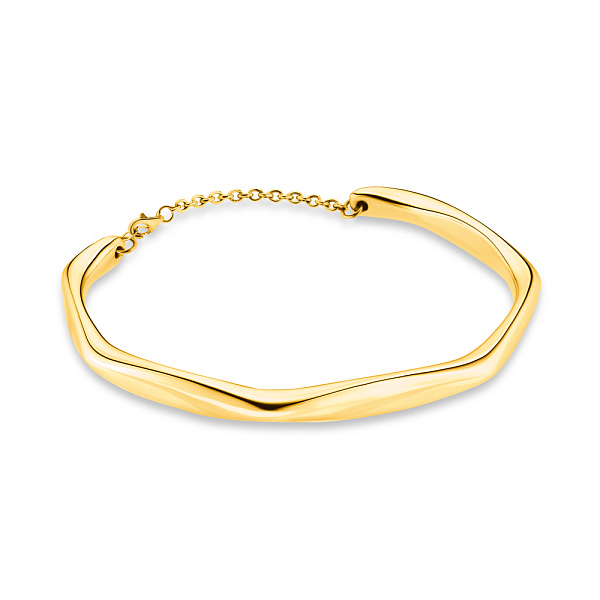 Жорсткий браслет Francelli з жовтого золота (арт. е323151ж) – зображення 1