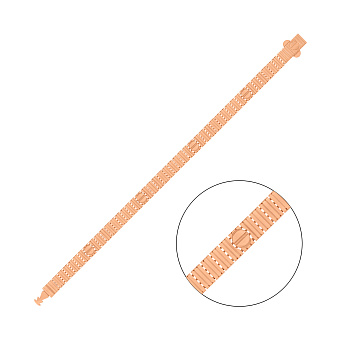 Широкий браслет из красного золота (арт. 3261377)