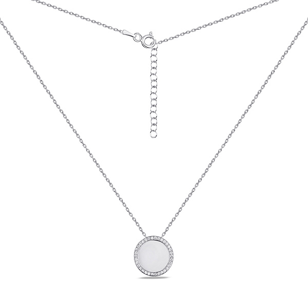 Серебряное колье с фианитами (арт. 7507/1638) – изображение 2