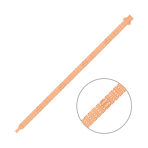 Широкий браслет из красного золота (арт. 3261377) – изображение 1