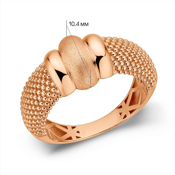 Золотое кольцо без камней (арт. 156720м) – изображение 4
