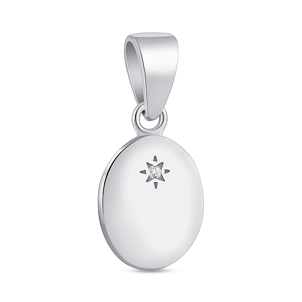 Серебряная подвеска с фианитом (арт. 7503/4393) – изображение 1