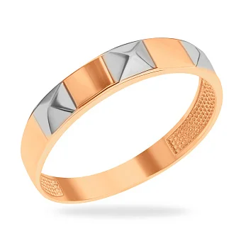 Каблучка в комбінованому кольорі золота (арт. 154811кб)