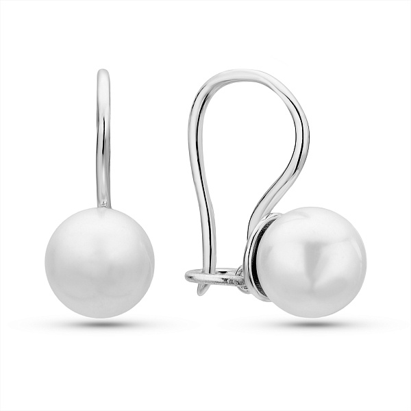 Серебряные серьги с жемчугом (арт. 7502/С2Ж/831) – изображение 1