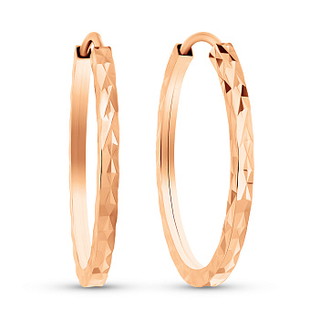 Золотые серьги-кольца (арт. 122104/25)