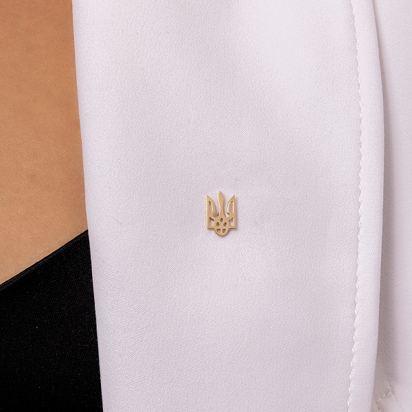 Значок Тризуб-Герб України з жовтого золота (арт. 360009ж) – зображення 2