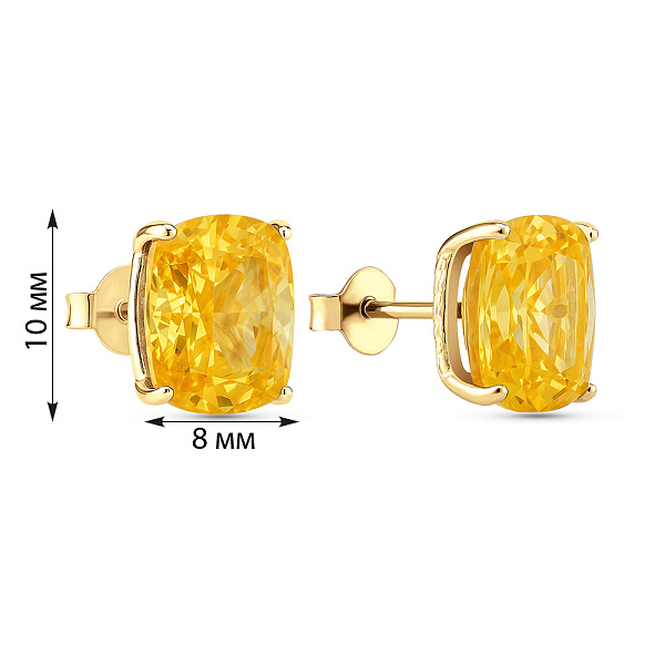 Серебряные серьги с фианитами (арт. 7518/2186533жцж) – изображение 2