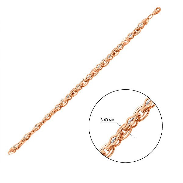 Браслет из красного золота (арт. 320466кб) – изображение 2