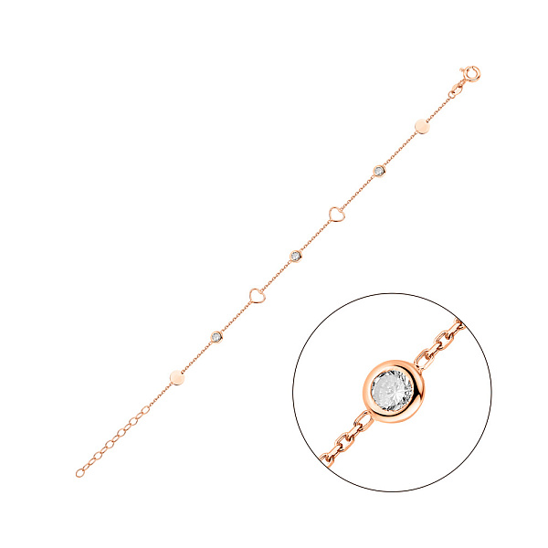 Тонкий браслет из красного золота (арт. 326699) – изображение 1