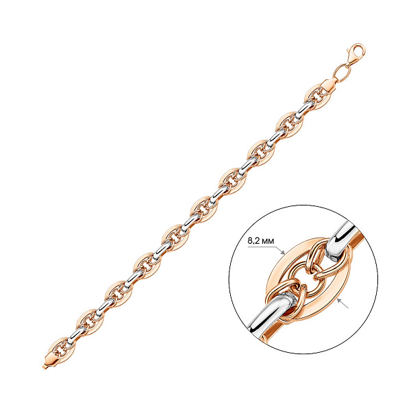 Браслет из красного золота (арт. 323825кб) – изображение 4