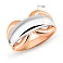 Кольцо из красного и белого золота (арт. 155465кб) – изображение 2
